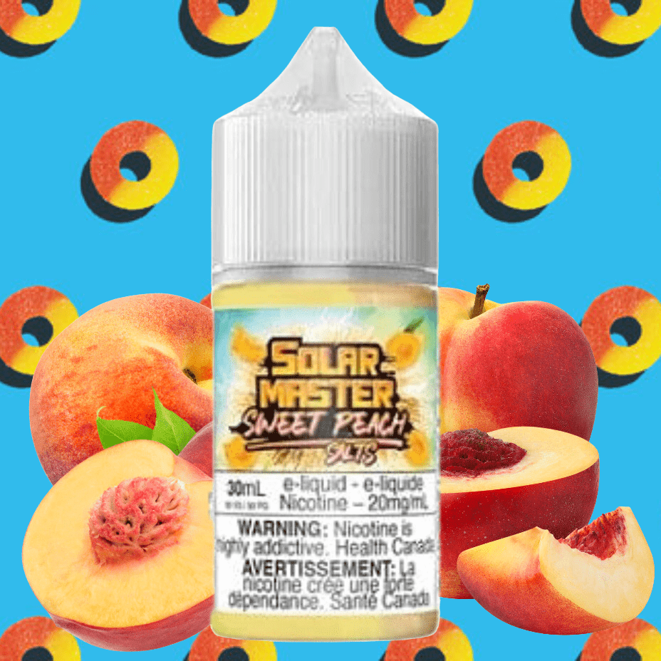 Sweet Peach Salt by Solar Master E-Liquid Vapexcape Vape and Bong Shop Regina Saskatchewan