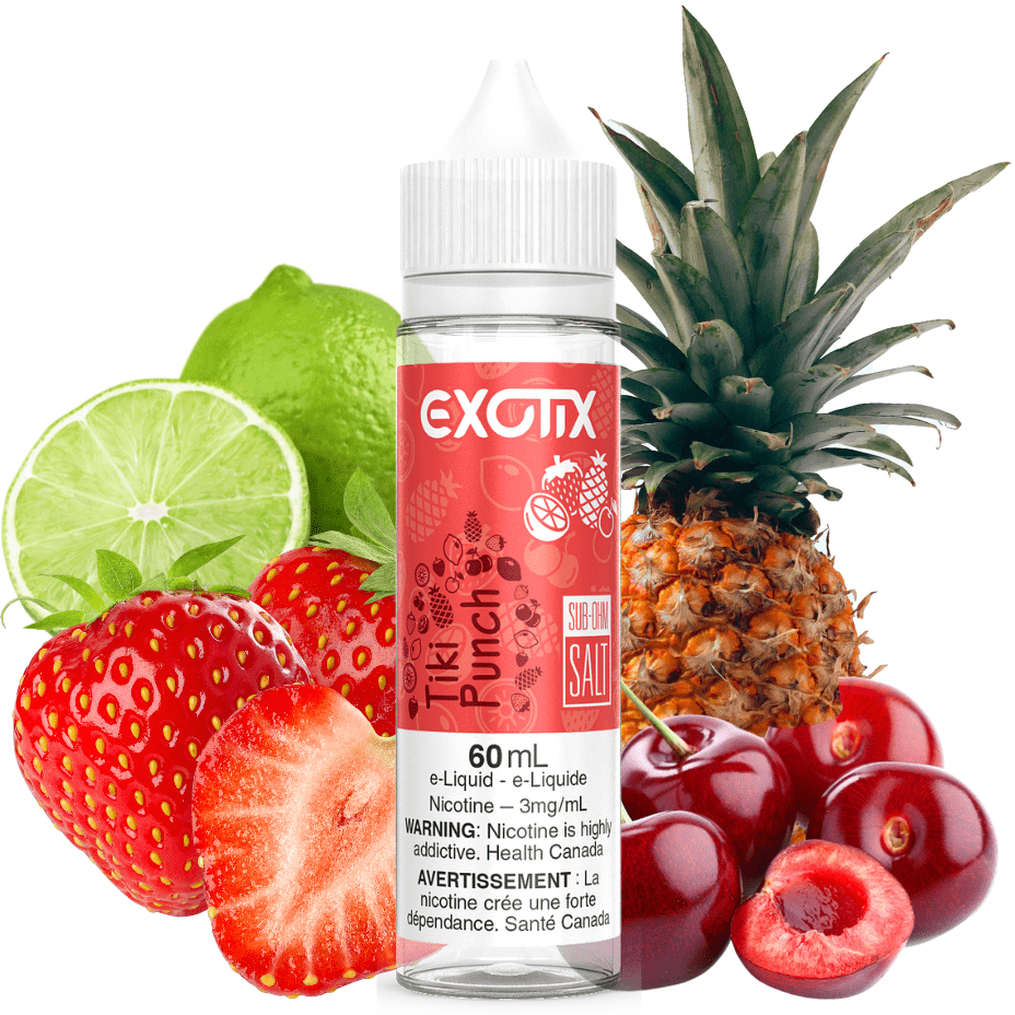 Tiki Punch By Exotix E-Liquid 60mL / 3mg Vapexcape Vape and Bong Shop Regina Saskatchewan