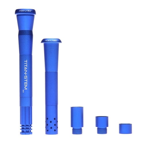 Titan-Stem 3.0 Adjustable Downstem by Ace Labz Blue Vapexcape Vape and Bong Shop Regina Saskatchewan