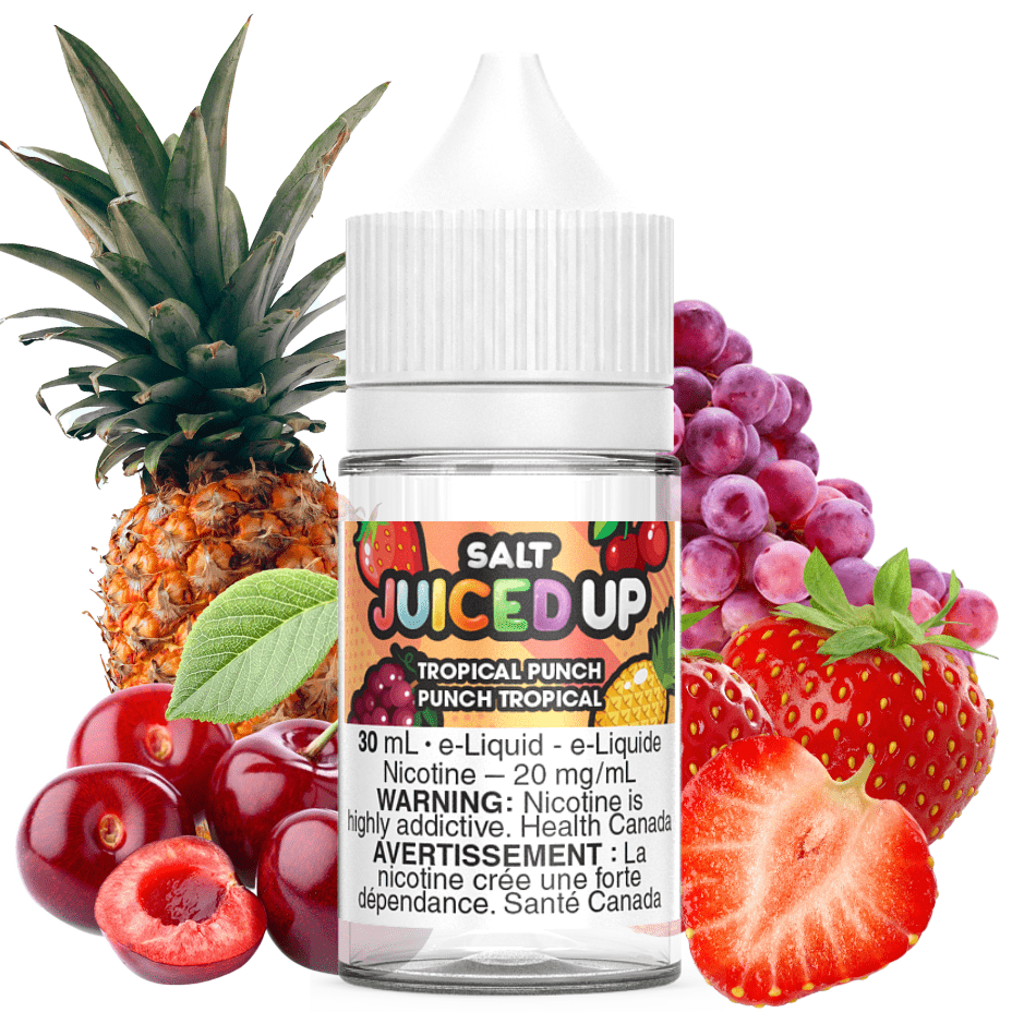 Tropical Punch Salts by Juiced Up E-Liquid 12mg Vapexcape Vape and Bong Shop Regina Saskatchewan