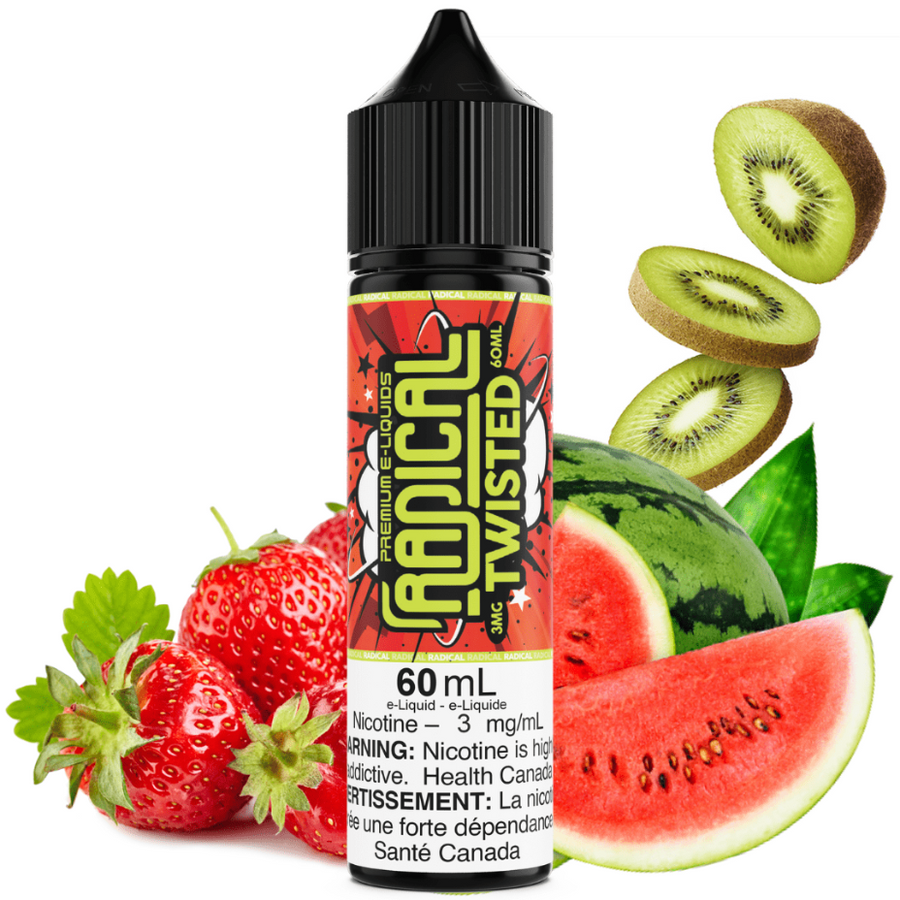 Twisted by Radical E-liquid 60ml / 3mg Vapexcape Vape and Bong Shop Regina Saskatchewan