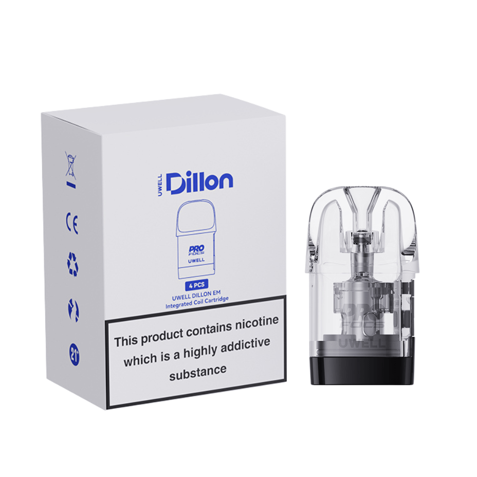 UWELL Dillon EM Replacement Pod 4/pk 0.6 OHM Vapexcape Vape and Bong Shop Regina Saskatchewan