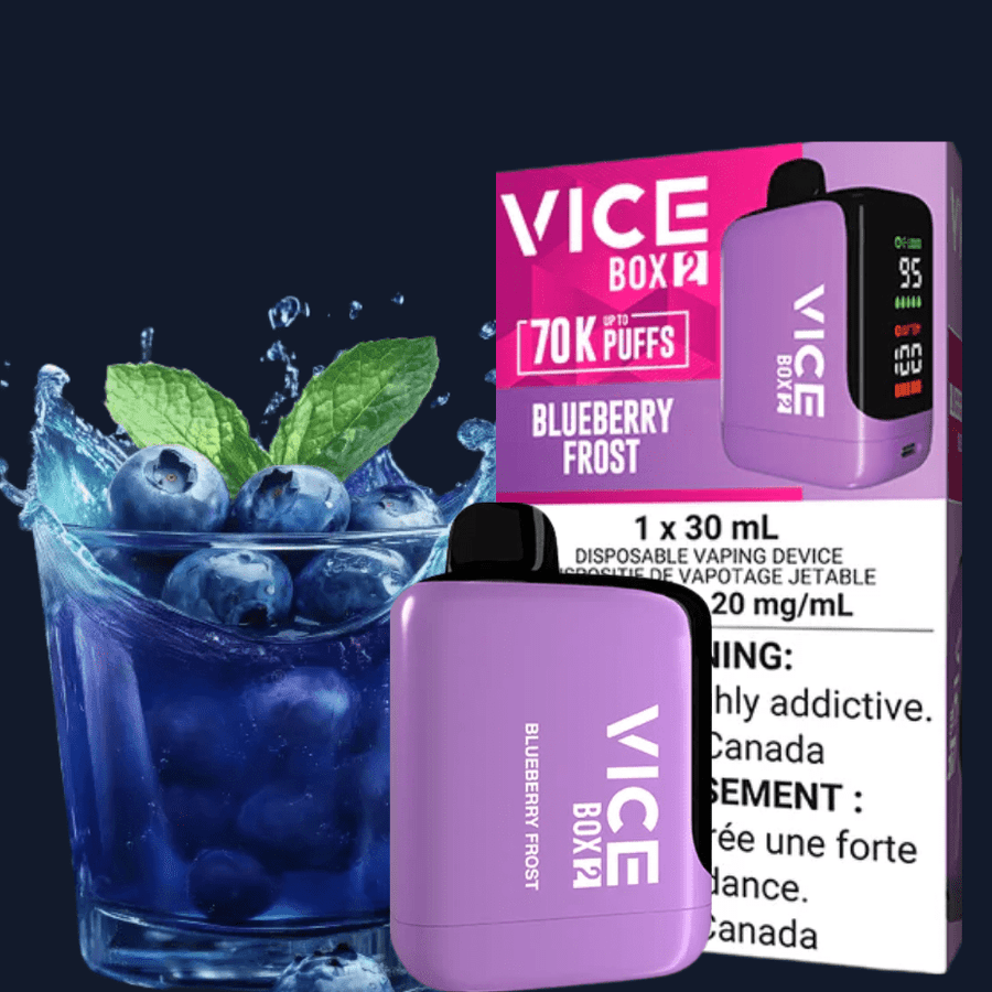 Vice Box 2 Disposable Vape-Blueberry Frost Vapexcape Vape and Bong Shop Regina Saskatchewan