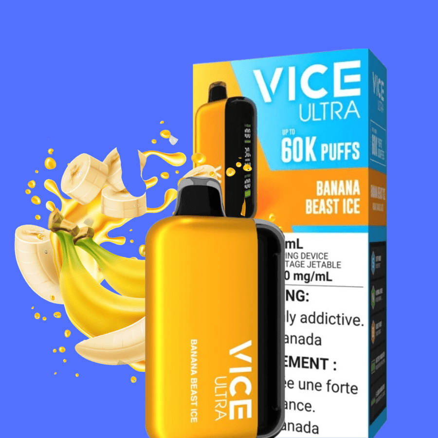 Vice Ultra 60K Disposable Vape - Banana Beast Ice Vapexcape Vape and Bong Shop Regina Saskatchewan