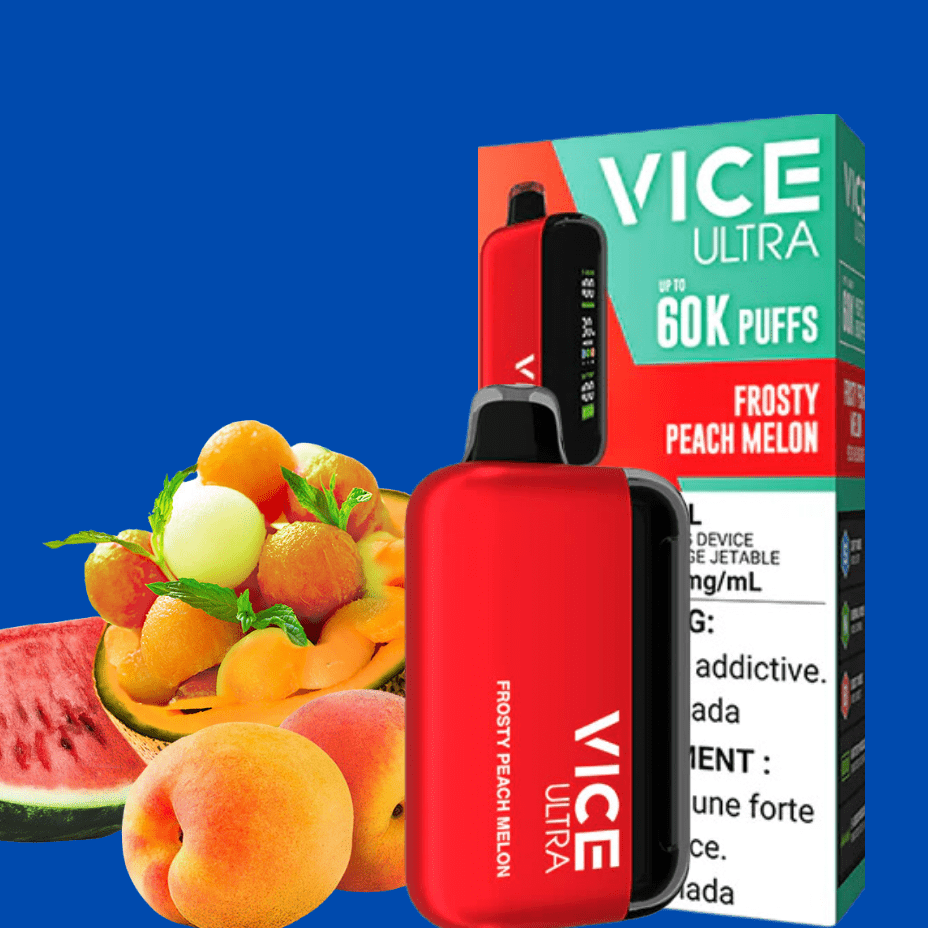 Vice Ultra 60K Disposable Vape - Frosty Peach Melon Vapexcape Vape and Bong Shop Regina Saskatchewan