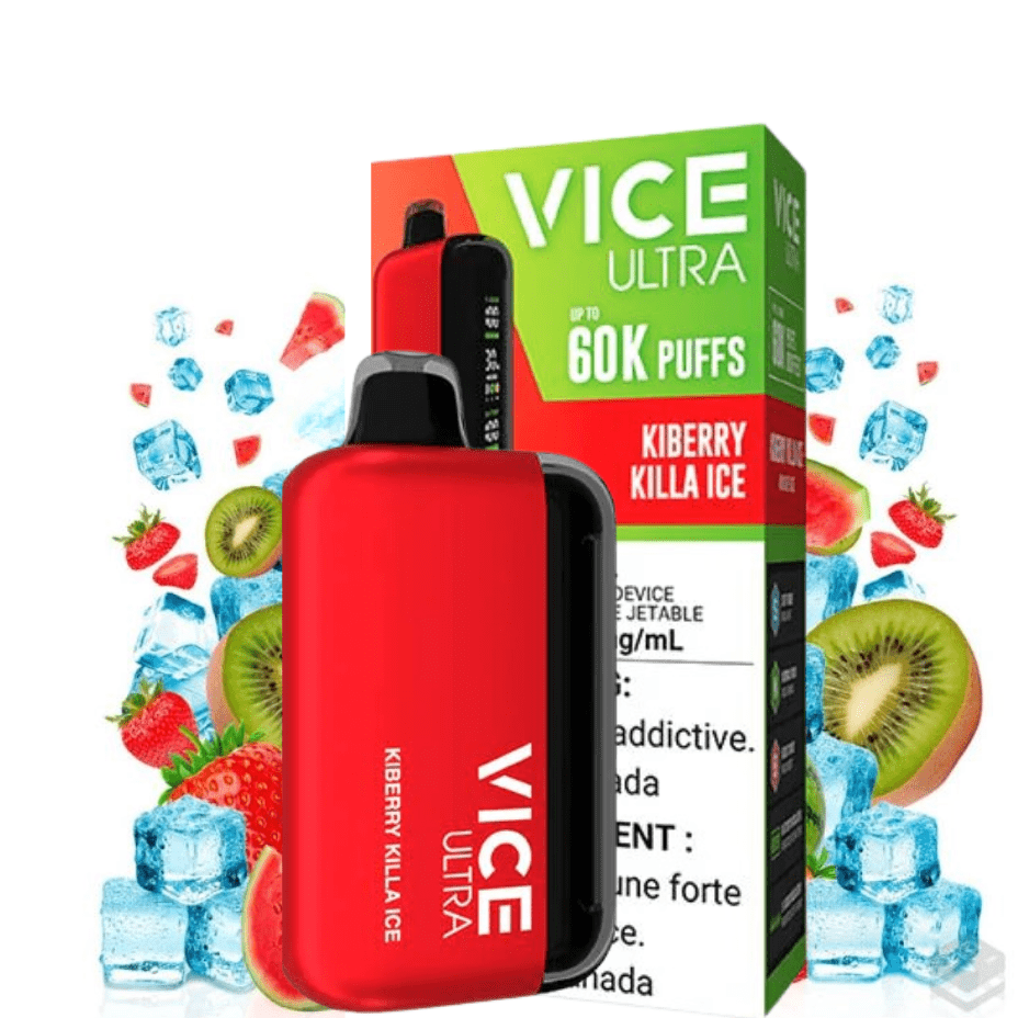 Vice Ultra 60K Disposable Vape - Kiberry Killa Ice Vapexcape Vape and Bong Shop Regina Saskatchewan