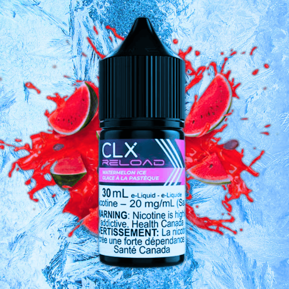 Watermelon Ice Salt by CLX Reload E-Liquid 30mL / 10mg Vapexcape Vape and Bong Shop Regina Saskatchewan