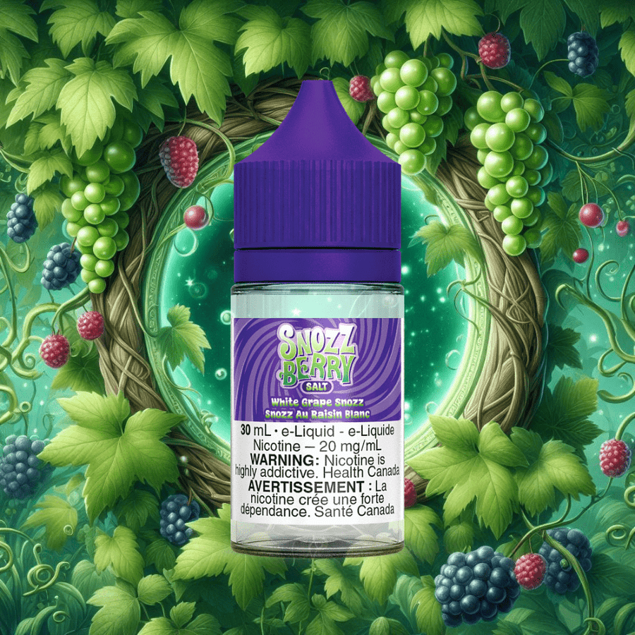 White Grape Snozz Salt By Snozzberry E-Liquid 30ml / 12mg Vapexcape Vape and Bong Shop Regina Saskatchewan