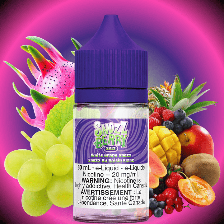 White Grape Snozz Salt By Snozzberry E-Liquid Vapexcape Vape and Bong Shop Regina Saskatchewan