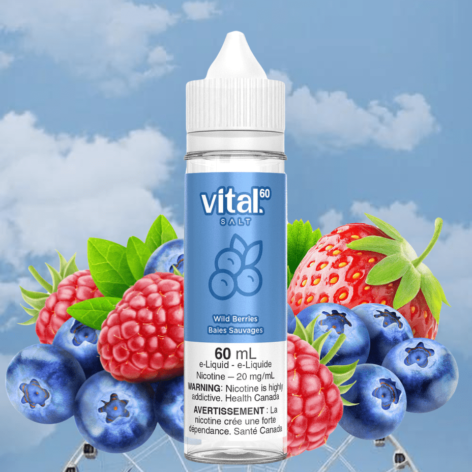 Wild Berry by Vital 60 Salt Vapexcape Vape and Bong Shop Regina Saskatchewan