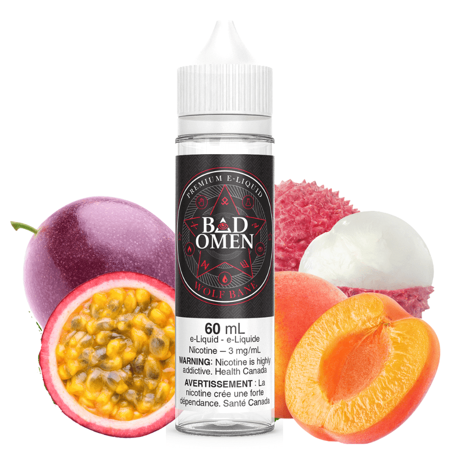 Wolf Bane by Bad Omen E-Liquid 60ml / 3mg Vapexcape Vape and Bong Shop Regina Saskatchewan