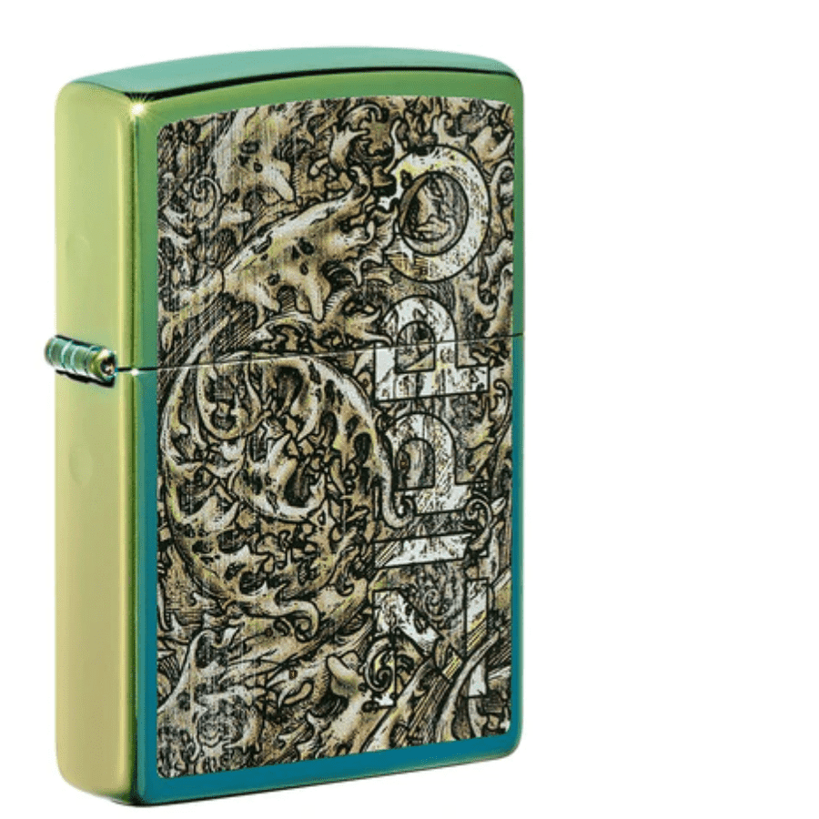 Zippo Lighter-High Polish Teal Windproof Vapexcape Vape and Bong Shop Regina Saskatchewan